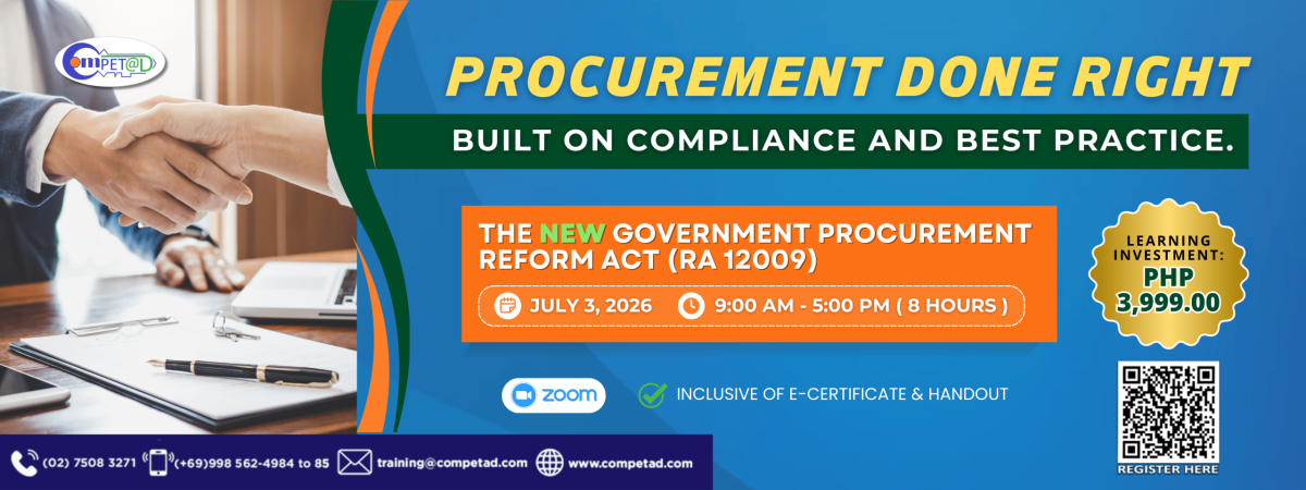 The New Government Procurement Reform Act (RA 12009) (070326)